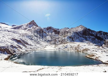 Autumn season in  Kackar Mountains in the Black Sea region of Turkey. Beautiful mountains landscape.