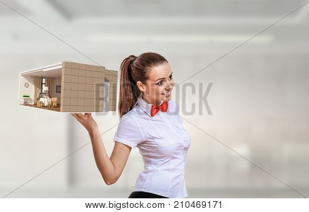 Design for your dream house. Mixed media