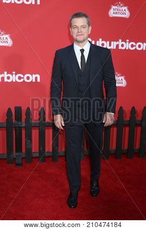 LOS ANGELES - OCT 22:  Matt Damon at the 