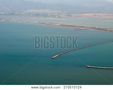 Stagno Di Cagliari (pool Of Cagliari) Lagoon