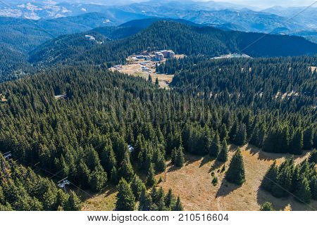 View From The Tv Tower Of Mount Snezhanka, Pamporovo, Bulgaria