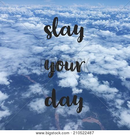 Inspirational motivational travel quote 