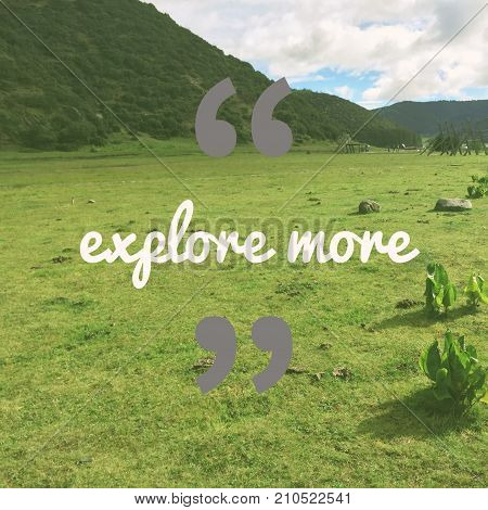 Inspirational motivational travel quote 