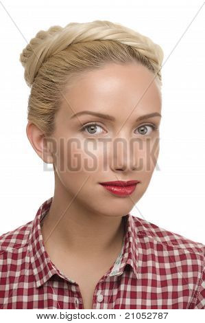 Blond pige