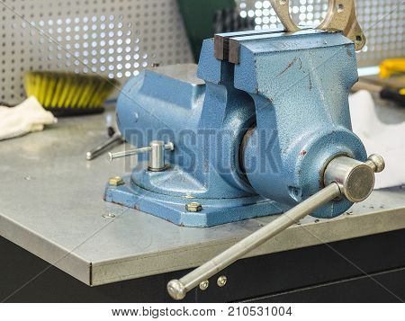 Vice in a workshop