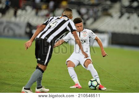 Rio Brazil - october 21 2017: Marquinhos Gabriel player in match between Vasco and Coritiba by the Brazilian championship in Maracana Stadium