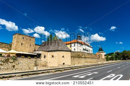 Dfencsive Wall Surrounding The Old Town Of Levoca. A Unesco Heritage Site In Slovakia