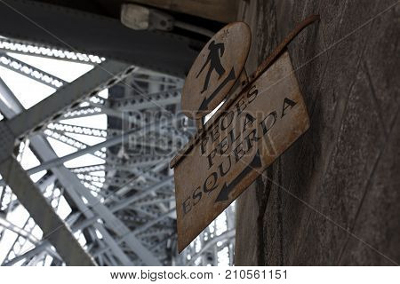 Rail, Road And Pedestrian Bridge Over The Douro River In Porto. Portugal.