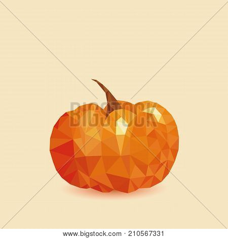 Halloween holiday. Design element for Halloween holiday.Vector illustration. geometric pumpkin