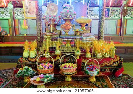 Ordination Ceremony Ordained As A Monk.