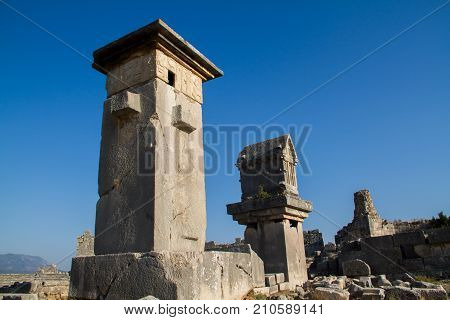 old historical places at Antalya  in Turkey