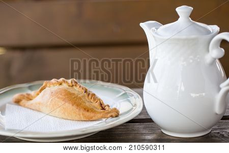 Tasty and juicy Asian dish with meat stuffing