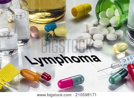 Lymphoma, Medicines As Concept Of Ordinary Treatment, Conceptual Image
