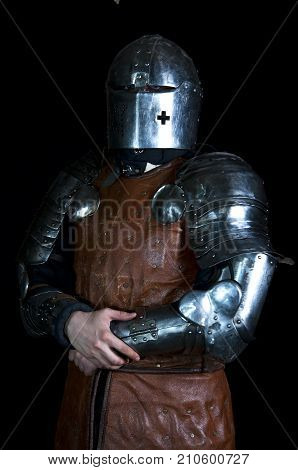Warrior On A Black Background