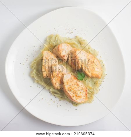 Chicken Fillet With Sweet Potato Puree