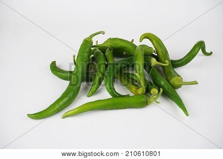 chili pepper isolated on a white background Clipping Path