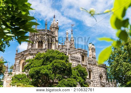 Sintra, Portugal - June, 2017. Sintra, Portugal. Palace Quinta Da Regaleira