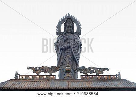 WUHAN China - OCT 14 2017: Guiyuan Temple s a Buddhist temple located on Wuhan City Hubei Province of China. It was built in the 15th year of Shunzhi (1658) Qing Dynasty.