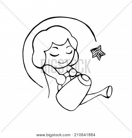 Aquarius With Watering Can And Star