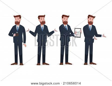 Set of corporate character for animation and print purpose