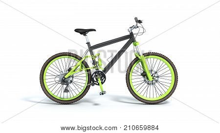 Black 29Er Mountain Bike Isolated On White Background