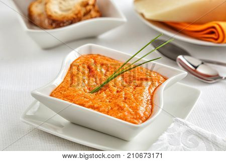 Almogrote a typical sauce from the Canary Islands Spain