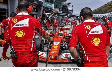 Sebastian Vettel Of Germany And Scuderia Ferrari