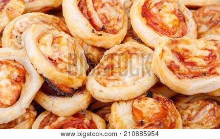 Homemade Bacon Snail Like Hawaiian Pizza