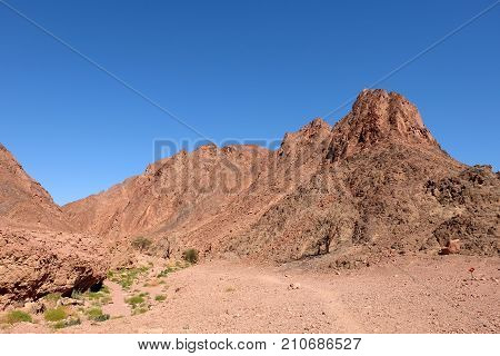 Geological trail in Timna National park Israel.