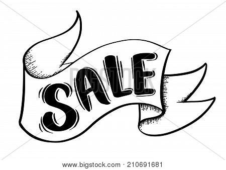Sale Banner Drawing Style