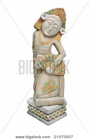 Sculture Asiatka agent ruční práce z Thajska, samostatný