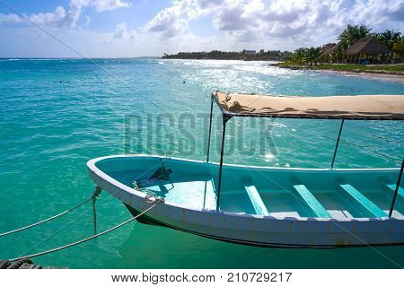 Mahahual Caribbean beach in Costa Maya of Mayan Mexico