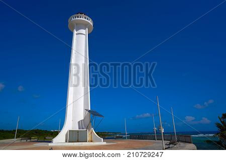 Mahahual lighthouse in Costa Maya of Mayan Mexico