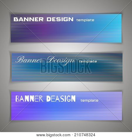 Colorful Halfton Abstract Corporate Banner Template, Infographic Horizontal Advertising Business Ban