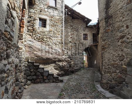 View Of Settimo Vittone Old City Centre