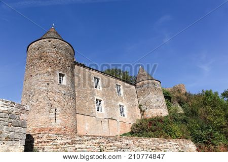 The castle of Brancion in Burgundy, France