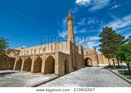 Jame mosque at Nain is one of the oldest mosque in Iran and its octagonal minaret was added to the mosque almost 700 years ago.