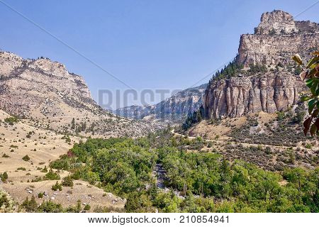 Tensleep Canyon, USA, 2017.09.07: In the Tensleep Canyon in the USA.