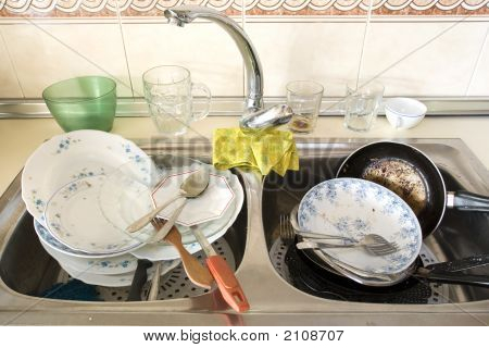 Cocina desordenado