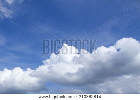 Clouds in the blue sky in natrue