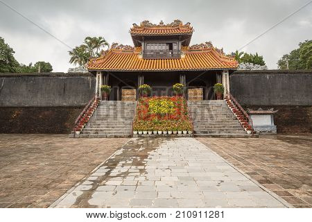 Pagoda At Khiem Tomb Of Tu Duc In Hue Vietnam