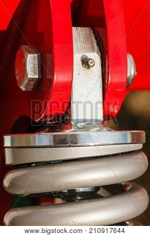 Detailed Closeup Of Shock Absorber, Big Snubber