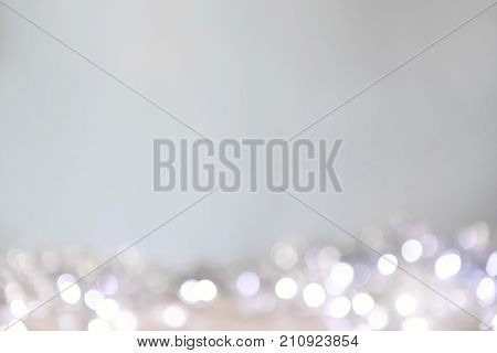 happy New Year's Winter White Christmas Bokeh