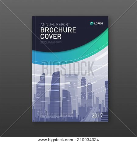 Real estate brochure design. Business brochure cover design layout. Good for corporate catalog, annual report, poster or flyer.