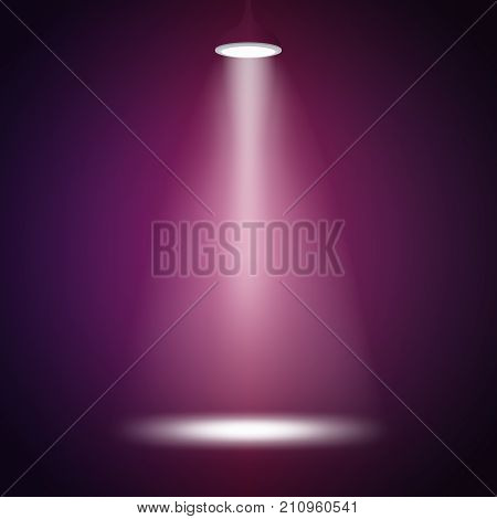background stock vector, spot light in dark atmosphere