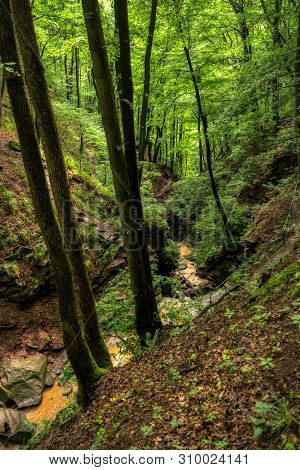 Magarethenschlucht Gorge Along The Neckarsteig Long-distance Hiking Trail In Germany