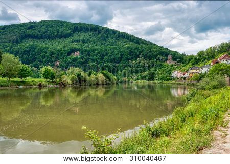 Hike Along The Long-distance Hiking Trail Neckarsteig In Germany