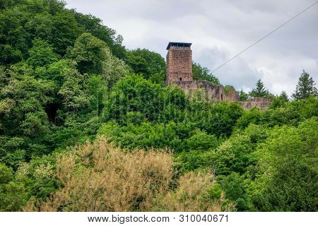 Hike Along The Long-distance Hiking Trail Neckarsteig In Germany