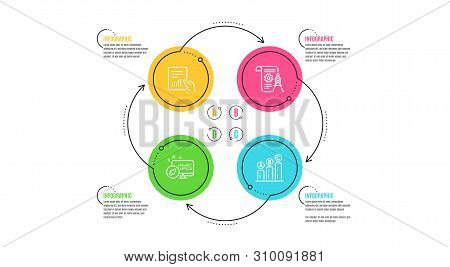 Web System, Document And Divider Document Icons Simple Set. Infographic Timeline. Graph Chart Sign. 