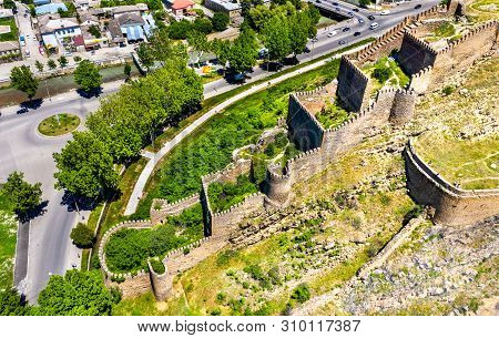 Aerial View Of Gori Fortress In The Shida Kartli Region Of Georgia